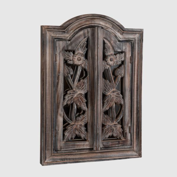 Mahagonové zrcadlo se zaoblením